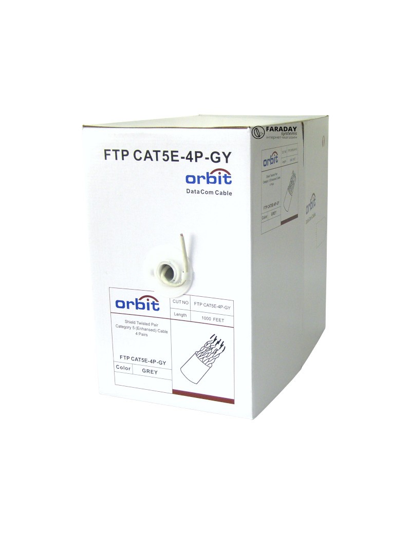 ORBIT FTP CAT5E-4P-GY 1м
