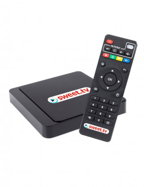 Комплект Медіаприставка SWEET TV UltraHD + Підписка SWEET TV тариф L на 6 місяців