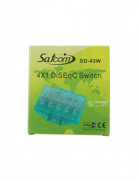 DiSEqC 2.0 4x1 Satcom SD-43W (в захист. корпусі)