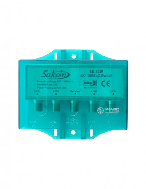 DiSEqC 2.0 4x1 Satcom SD-43W (в захист. корпусі)