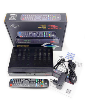 Комплектация комбо приставки Uclan D-Box 4K CI+ (DVB-S2+DVB-T2/C)