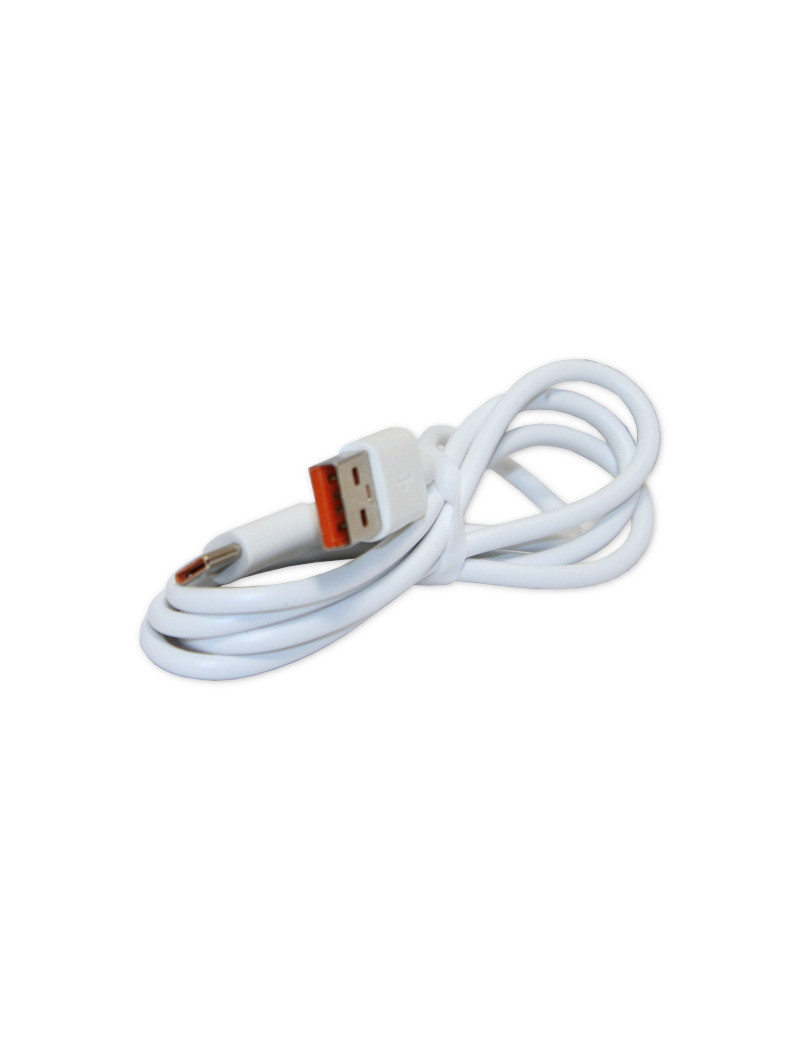 Кабель USB - USB Type-C 6A Білий 1м