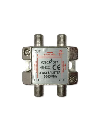 Splitter Eurosat BZT 3 way (з проп. живлення)