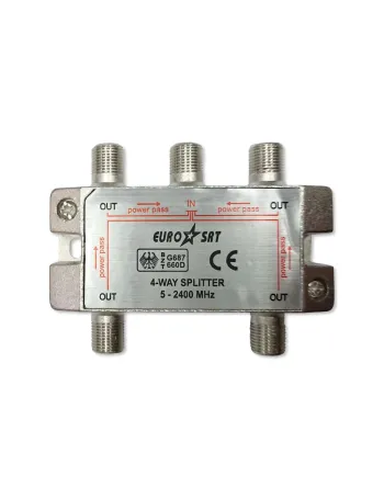 Splitter Eurosat BZT 4 way (з проп. живлення)