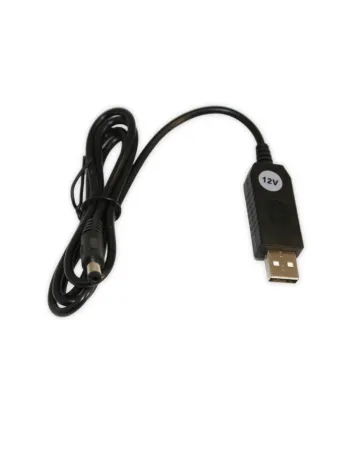 Кабель питания USB 5В–DC (5.5x2.1) 12В