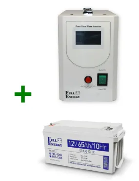 Інвертор Full Energy HB1012 + Акумулятор Full Energy FEL-1265 (GEL) 12V